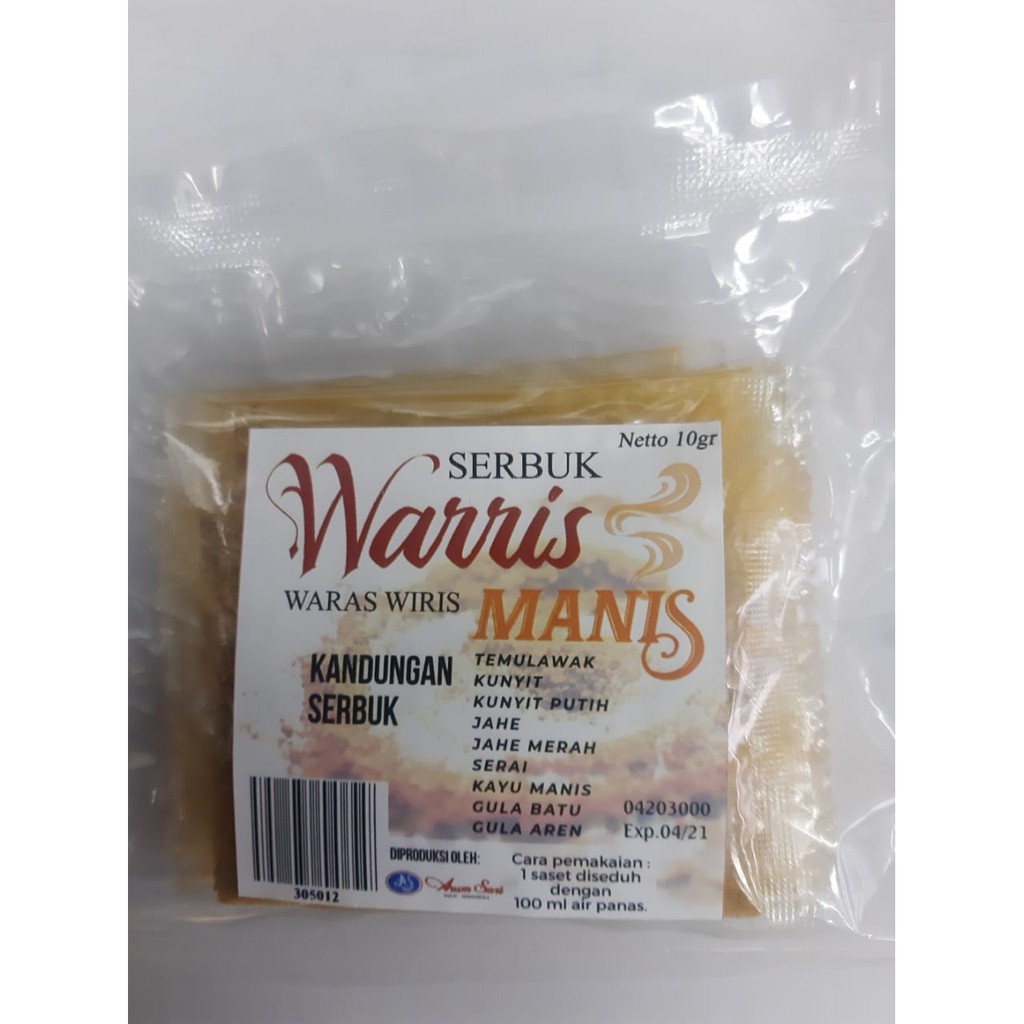 

Serbuk Waris Manis 1 Pak isi 5