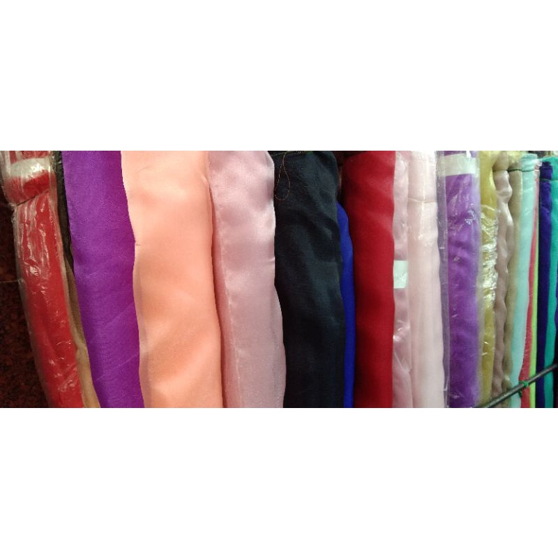 Organdy Polos Kilap/Bidang/Lebar 1.5 mtr