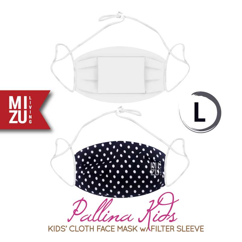 [SALE] MIZU PALLINA KIDS Cloth Face Mask Masker Anak Kain Corak 3 Ply Sarung Filter NON-MEDIS-L