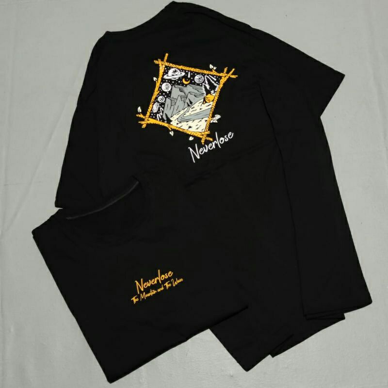 kaos distro murah kaos pria NEVER LOSE terbaru