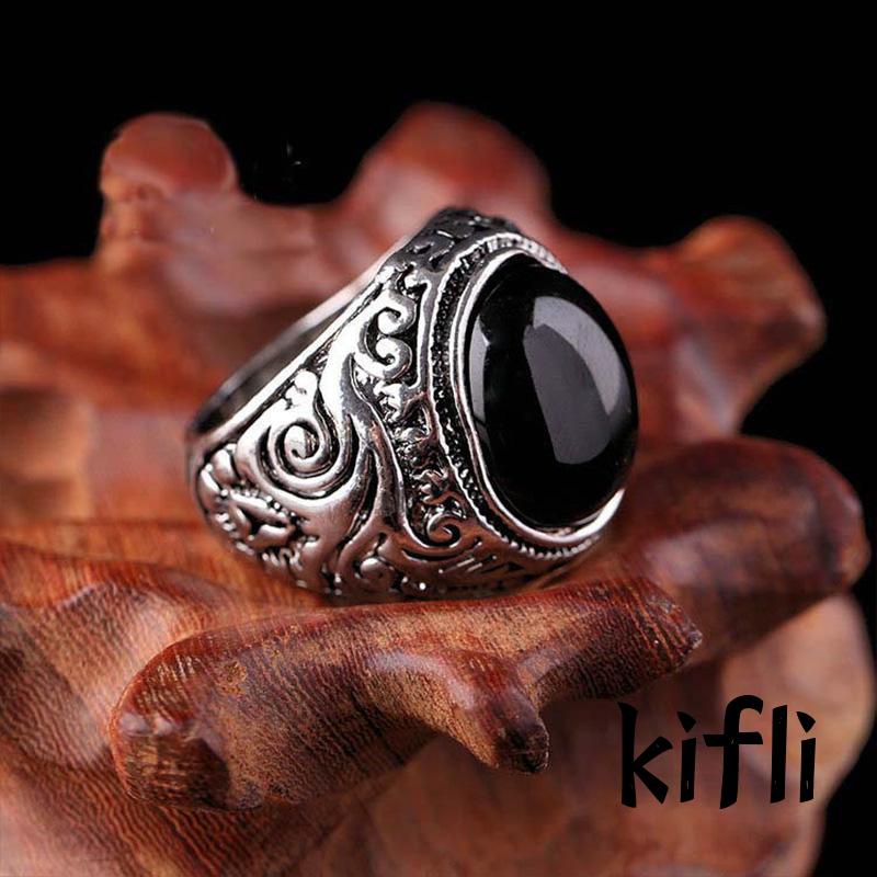 Cincin,Model Terbuka Adjustable,Gaya Retro,Untuk Pria