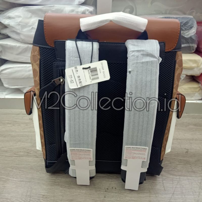 Tas Ransel Coach Logo Block Backpack Mirror Quality