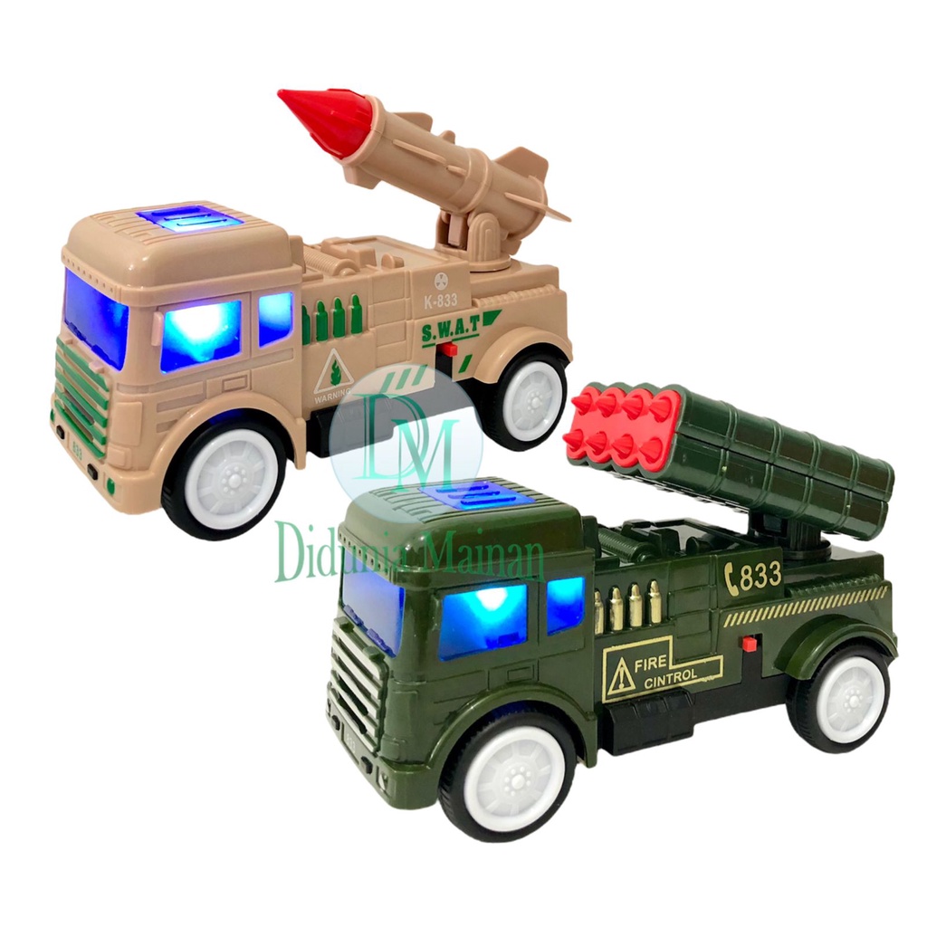 mainan mobil mobilan anak truk misil militer tempur roket tentara perang truck army military