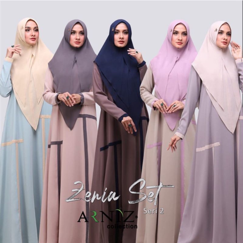 Zenia Set (dress+khimar)Original By Arniz