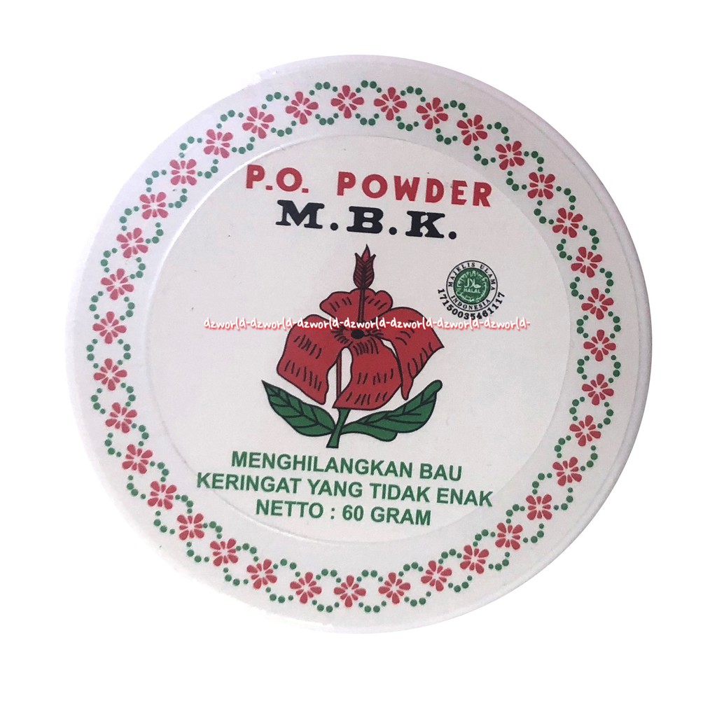 Po Powder Mbk Menghilangkan Bau Keringat 60gr Yang Tidak Enak Bedak Bb Deodoran Pria Dan Wanita