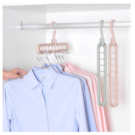 GANTUNGAN BAJU 9 LUBANG | MAGIC HANGER 9 IN 1 [SWEETSPACE]