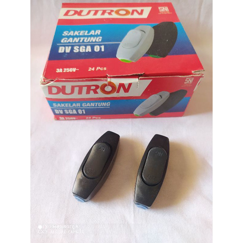 DUTRON Saklar Gantung SGA 01 ON OFF Saklar Sakelar Lampu Gantung HITAM PUTIH