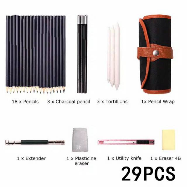 

29pcs Pensil Sketsa Gambar Sketsa