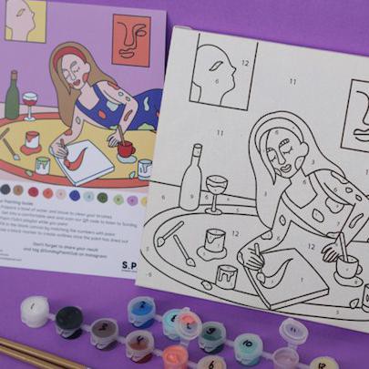 

PROMO PAINT BY NUMBER KIT - ART THERAPY SUNDAY PAINT CLUB PERALATAN MELUKIS ART SET MENGGAMBAR