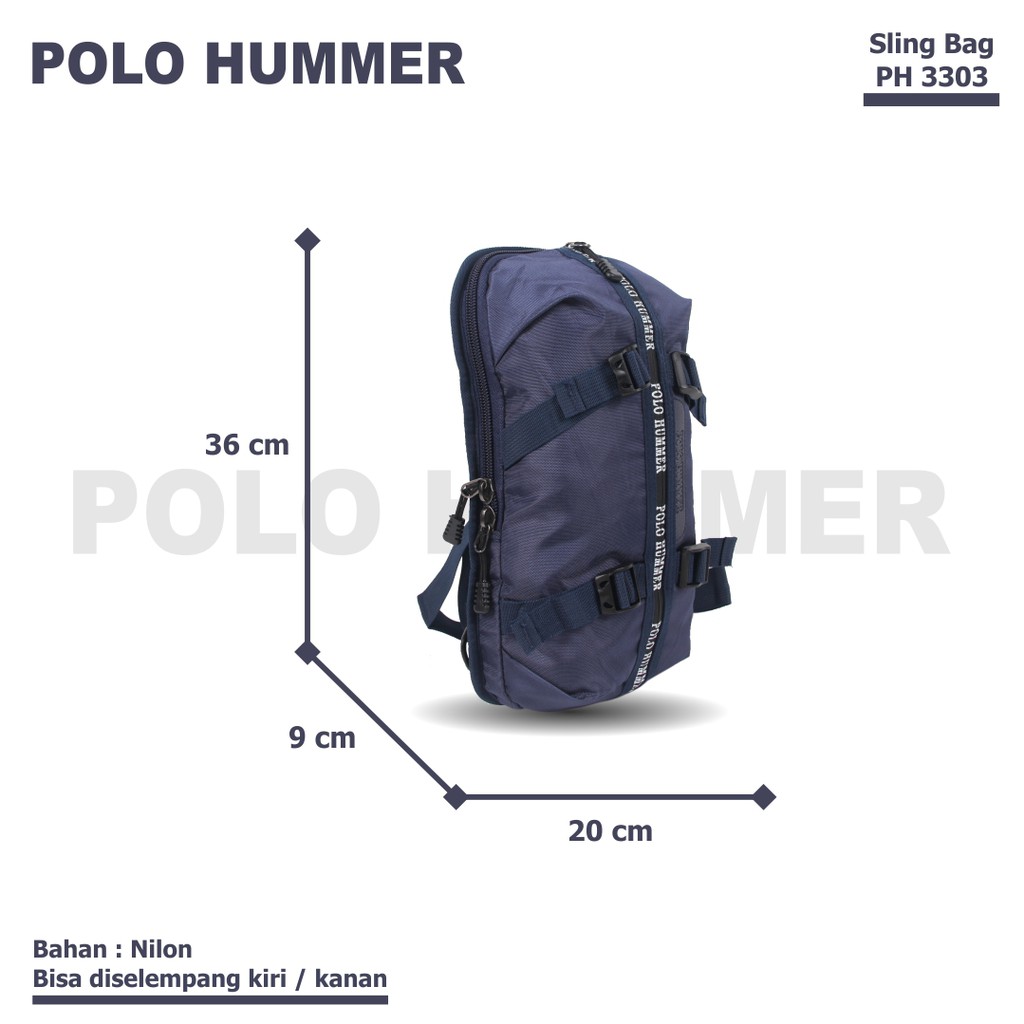 Tas Outdoor Pria Wanita - Sling Bag Tas Selempang Slempang Polo Hummer