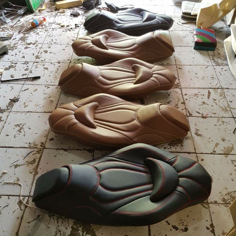 jok motor nmax old costum minimalis cobra beebalut bahan mb tech camaro / jok modif / jok variasi / 