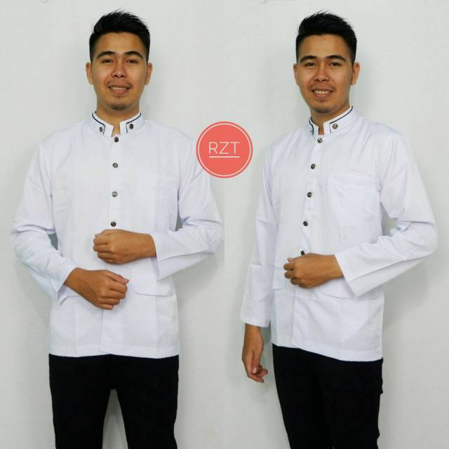 Jas Koko Hitam Putih Polos