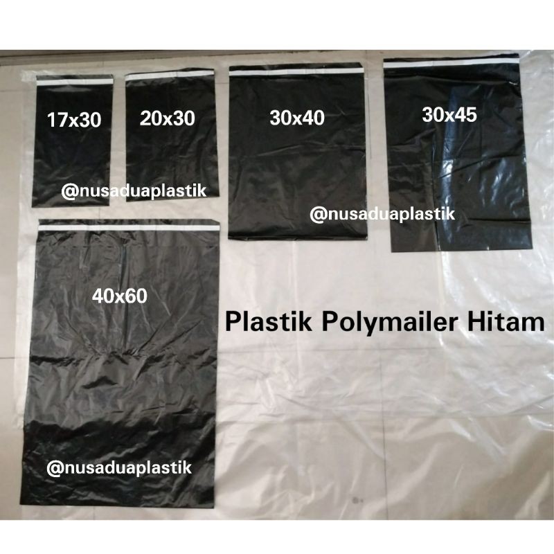 

Plastik Polymailer Hitam 40x60 Amplop Kantong Packing Plastik