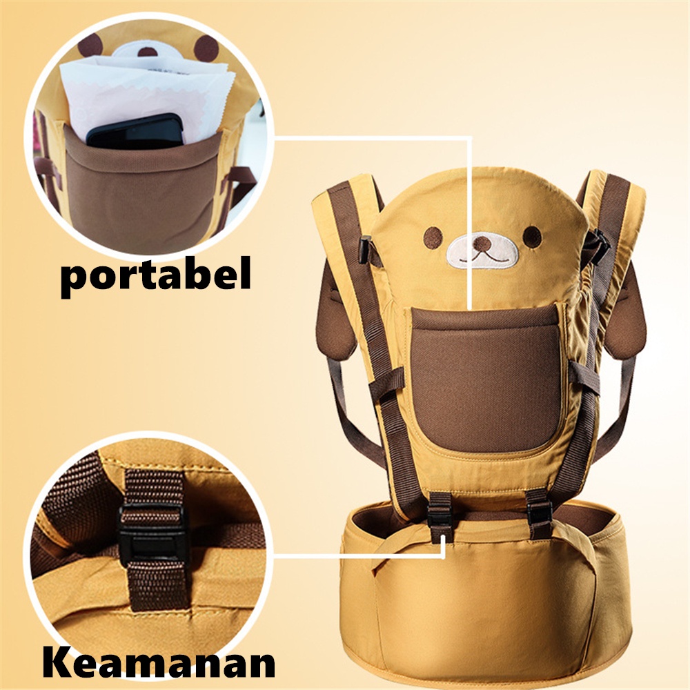 Gendongan Bayi Depan Hipseat Gendongan Baby 0-36 Bulan 10in1 Posisi Premium Perlengkapan Bayi Lucu Bisa COD