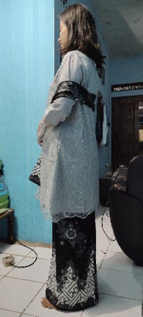 Maura Couple - Sania Ruffle Batik Couple Ori Ndoro Jowi Dnt Garansi Termurah Shopee- Selendang Pagar