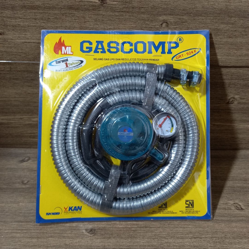 SELANG GAS dan REGULATOR GAS GASCOMP GRT-924E