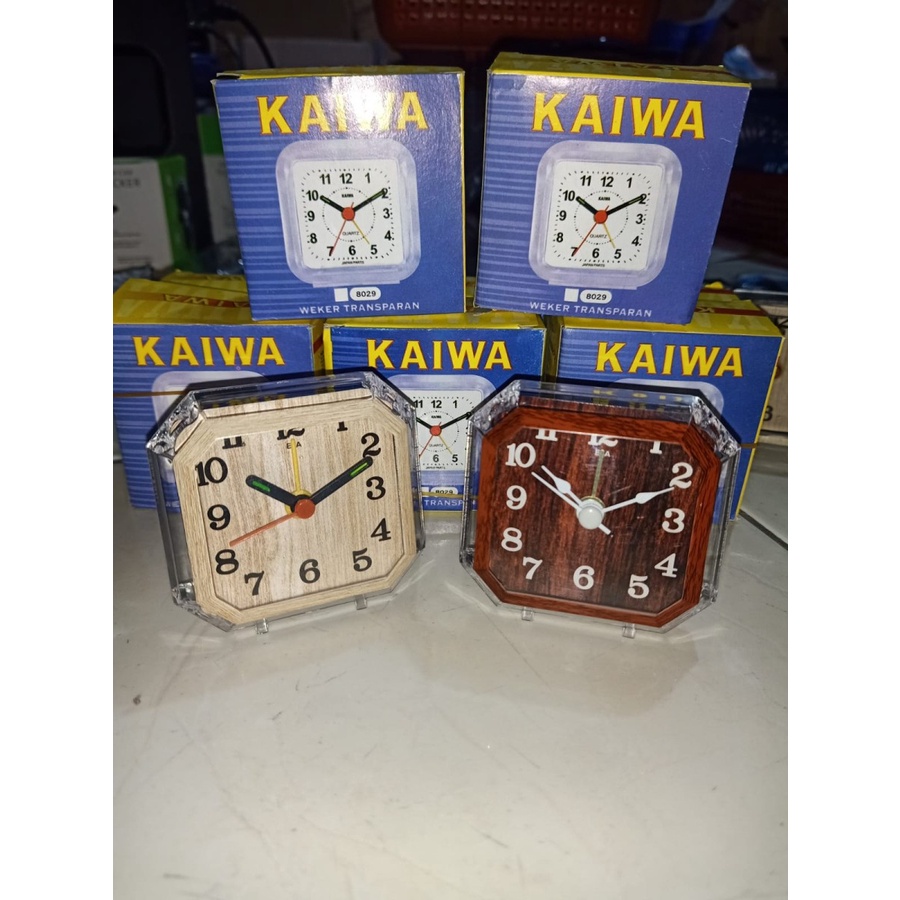 Jam Weker Transparan Segienam Mini / Jam Meja Beker / Jam Meja Alarm | distshop