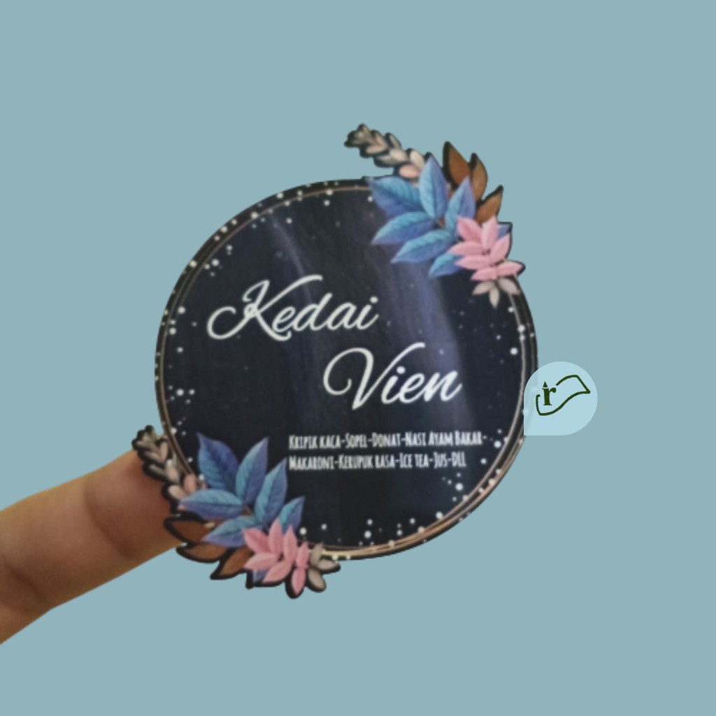 

Cetak sticker label kemasan waterproof bentuk bulat