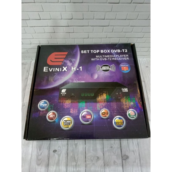 Set top box DVB T2 TV digital EVINIX H-1