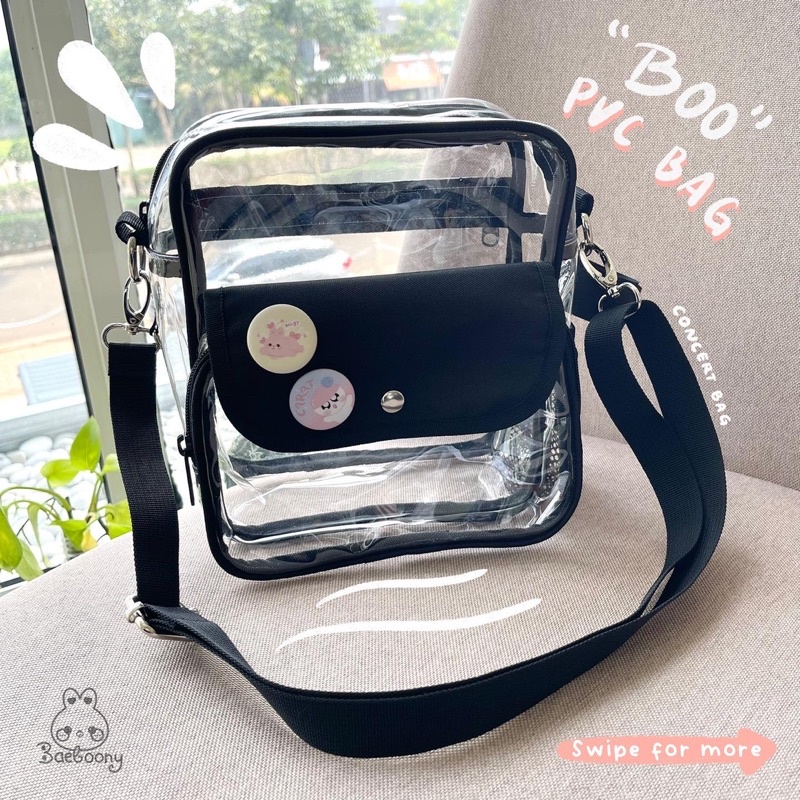 Boo PVC Bag by Baeboony || Tas Konser PVC Concert Bag