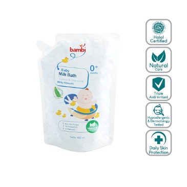 BAMBI Baby Milk Bath REFILL 450ml