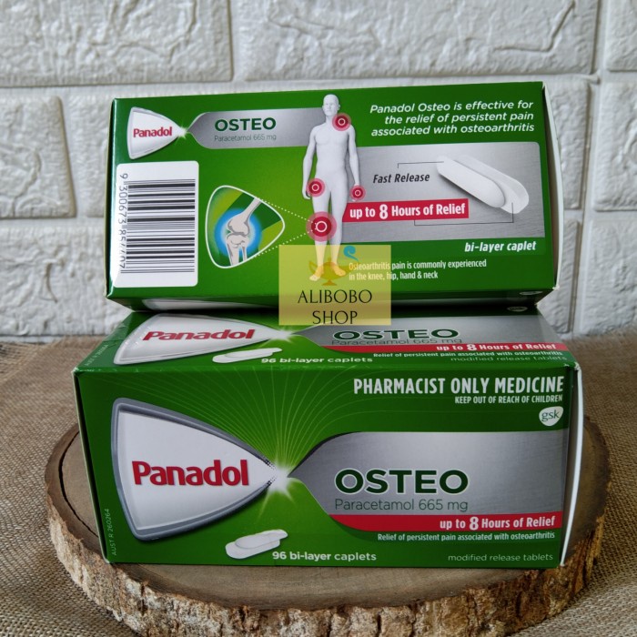 PANADOL OSTEO OSTEOARTHRITIS PARACETAMOL 665MG 96 CAPLETS