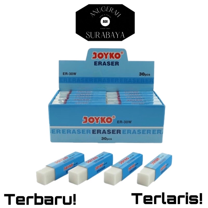 

ERASER Penghapus JOYKO Sedang tipe ER-30W / Penghapus Pensil / Penghapus Karet / Alat Tulis / ANUGERAH