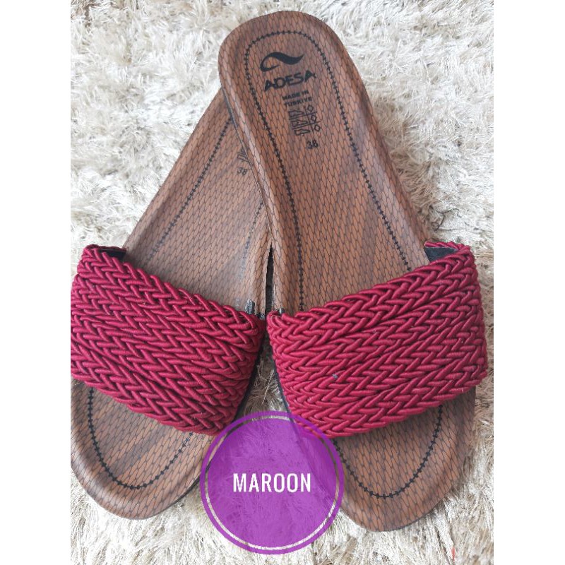 Sandal wanita sandal turki Adesa Selop Ringan Tidak Licin Sandal Haji Umroh Souvenir Hadiah Lebaran