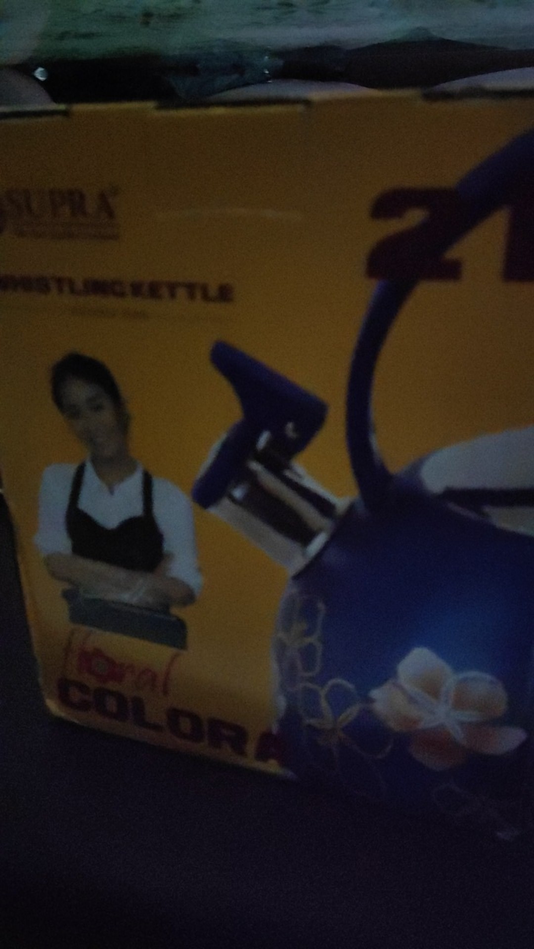 Teko Floral - Ketel Bunyi Siul Stainless Steel - Supra