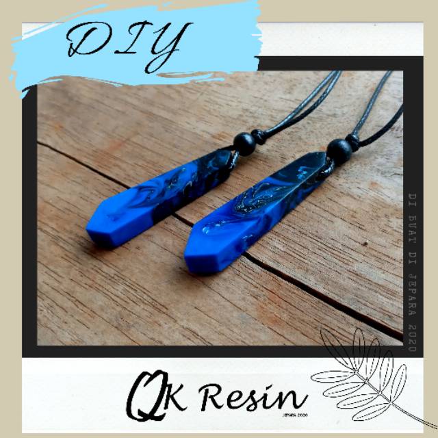ABSTRAK KALUNG RESIN COUPLE / KEREN / KEKINIAN / QK RESIN / UNIK / VINTAGE / LIONTIN / COWOK CEWEK
