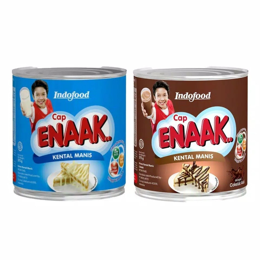

ENAAK KRIMER SUSU KENTAL MANIS KALENG 397 GR PUTIH COKLAT