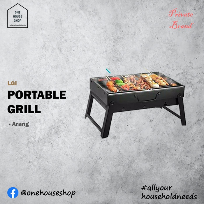 BBQ Charcoal Grill Portable Panggangan Arang Portabel LGI