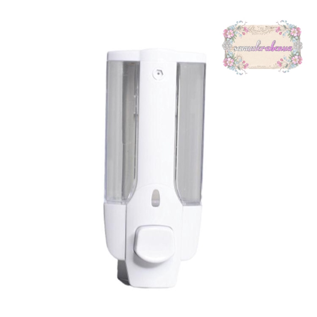 RT86 Tempat Hand Soap Washing hand Dispenser Sabun Cair Single Key Lock Tube Double 1 Tabung Dinding WC SB3468