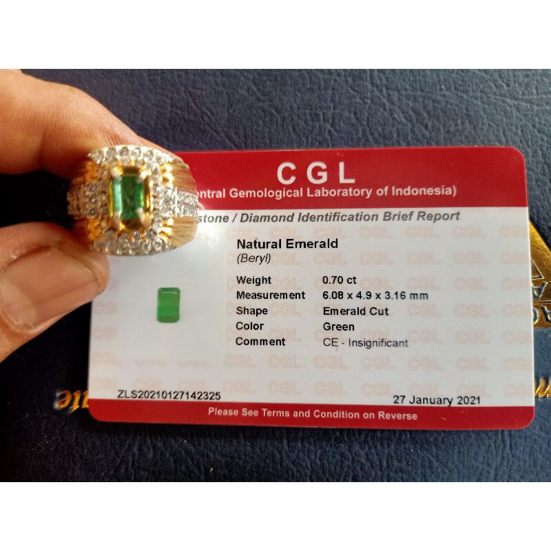 natural emerald beryl insignifikan est colmbia plus memo cgl