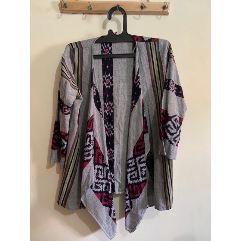 PRELOVED OUTER / LUARAN ETHNICMINE ETNIK TENUN - like new banget