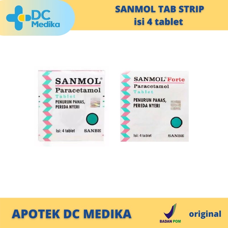 Sanmol tablet / Penurun demam / Penurun Panas / Obat Demam