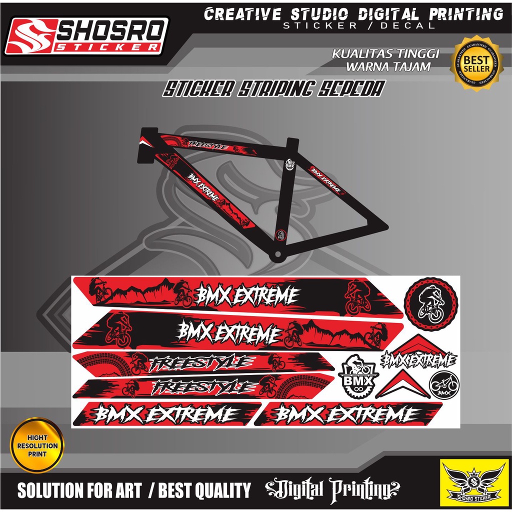DECAL STIKER / STRIPING VARIASI COD STRIPING STIKER VARIASI UNIVERSAL SEPEDAH VARIASI / STIKER SEPED