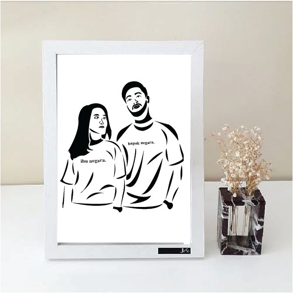 

Hadiah ulang tahun /Barang couple / siluet / cutting (Custom)