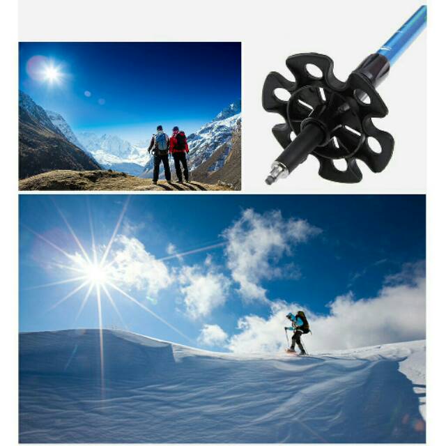 Snow mud care basket rubber end tip cover trekking pole alpenstock penahan salju pasir lumpur