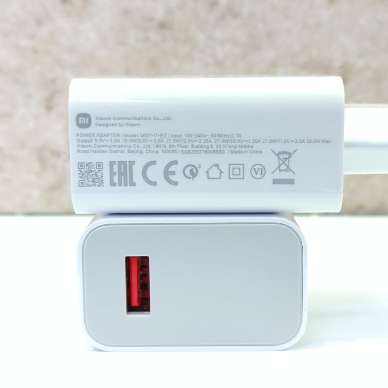 Adaptor Xiaomi 33W Redmi Note 10 Pro ,Note 9 Pro ,Poco X3 Nfc Mi 10T