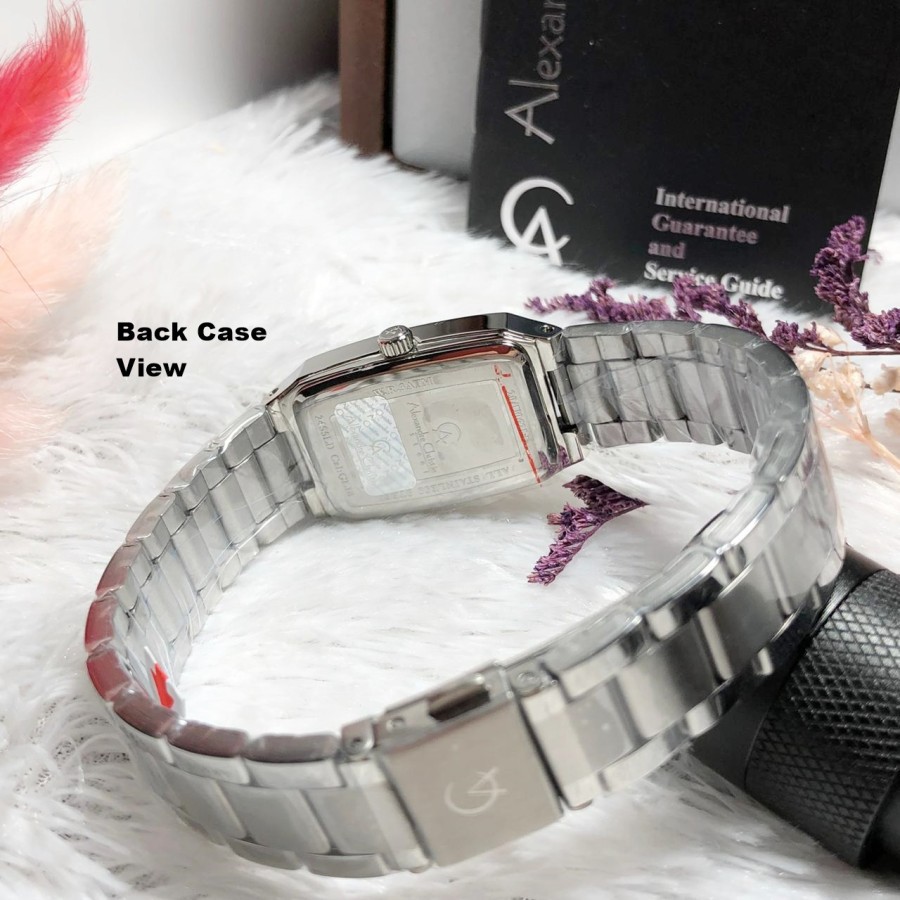 ORIGINAL Jam Tangan Wanita Alexandre Christie Stainles AC 2455 / AC2455 / 2455 Garansi Resmi 1 Tahun, Stainless