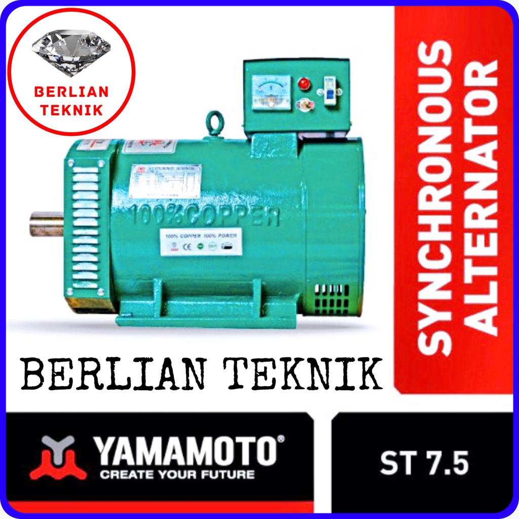 Dinamo Alternator Tembaga Yamamoto ST 7.5 KW 1 Phase