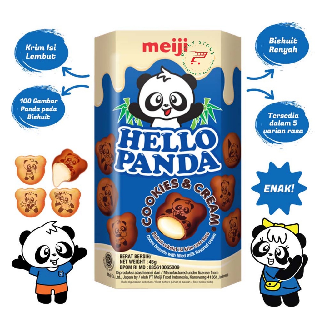 Meiji HELLO PANDA Biskuit isi 45g