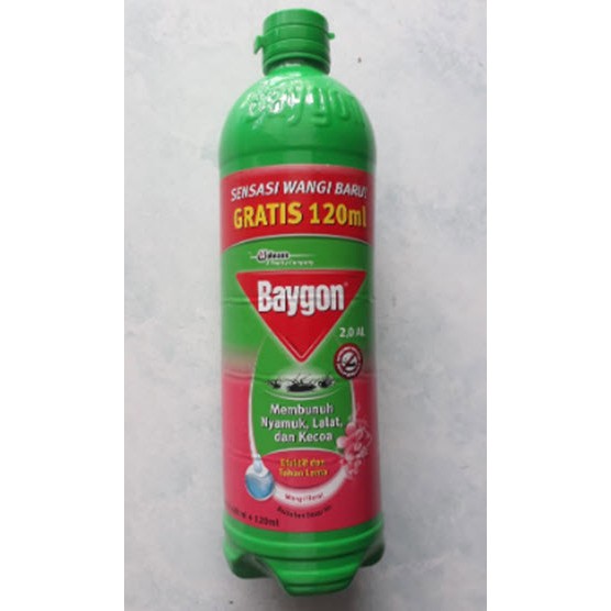 Baygon Cair Refill 600ml + 120ml aroma Floral