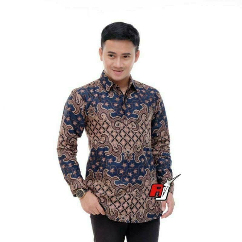 Kemeja Hem Baju Batik Pria Lengan Pendek Motif Casual Formal Seragaman Kantor Hajatan dll