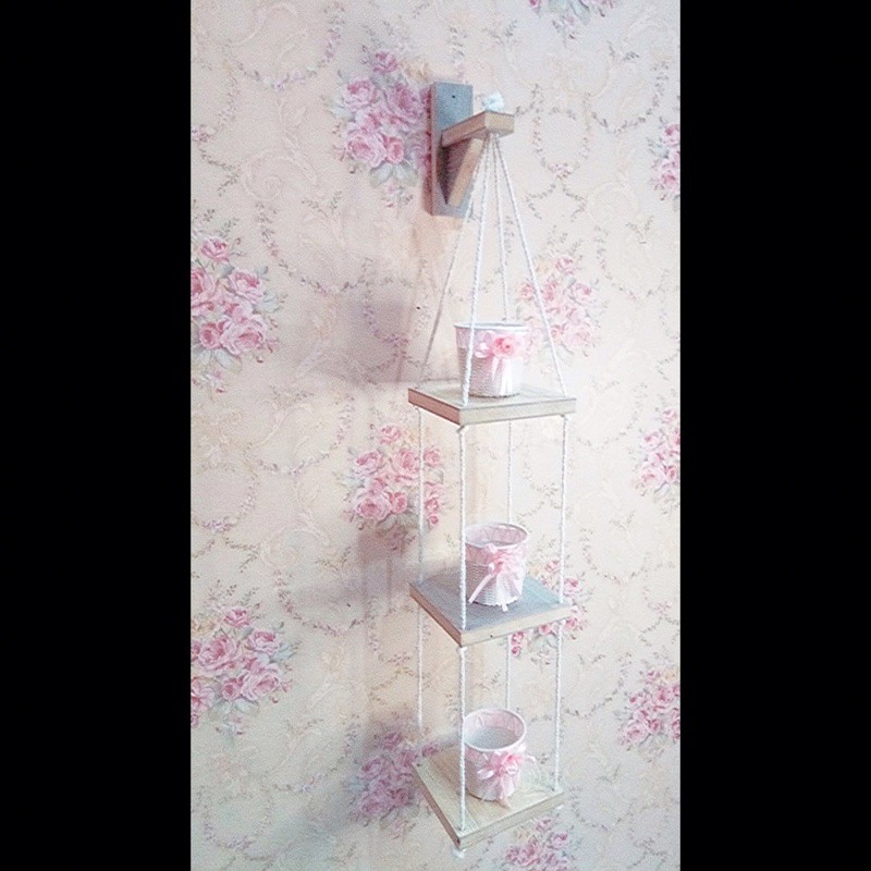 rak dinding rak pot gantung 3susun