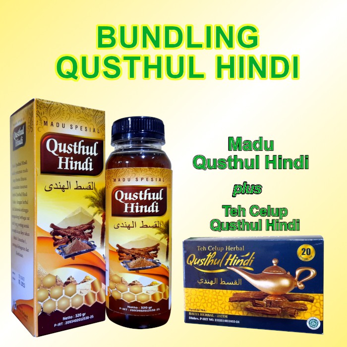 

Madu dan Teh Celup Qusthul Hindi Bundling