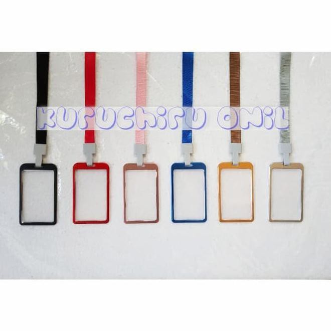 

Aluminium Id Card Holder With Lanyard / Tempat Id Card Aluminium Barang Real Picture