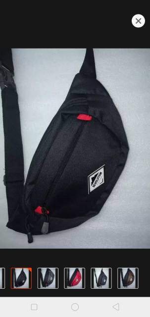 Wesbag cowo model simpel bahan tebal tali tebal panjang