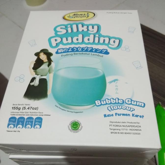 

SILKY PUDING BUBBLE GUM 155GR BERGARANSI Kode 672